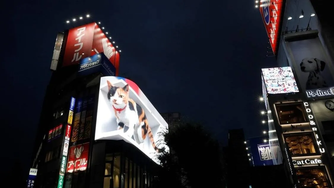 Lo que un gato gigante en una pantalla de Tokio explica sobre el potencial del digital signage